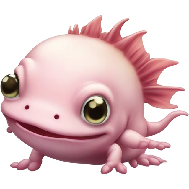 cute axolotl chibi emoji
