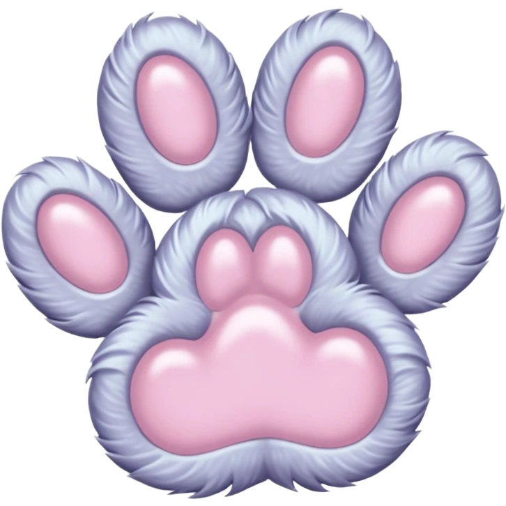 a very light pale pastel #ffbe8c pawprint emoji