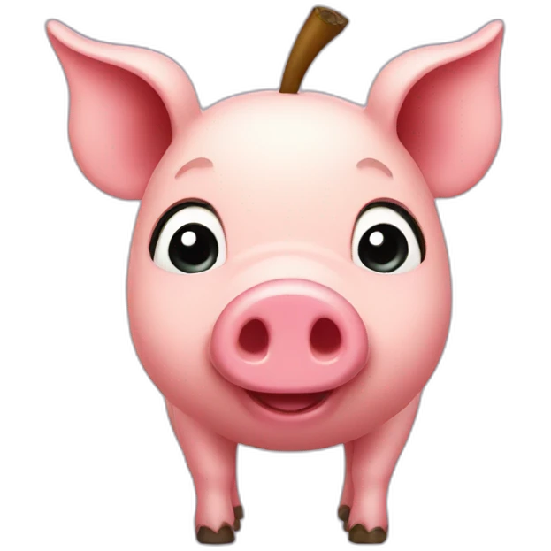 Apple pig emoji