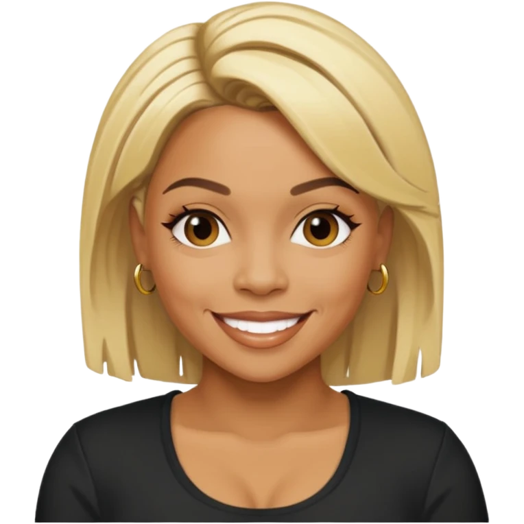 Tionne T-Boz Watkins with blonde hair emoji