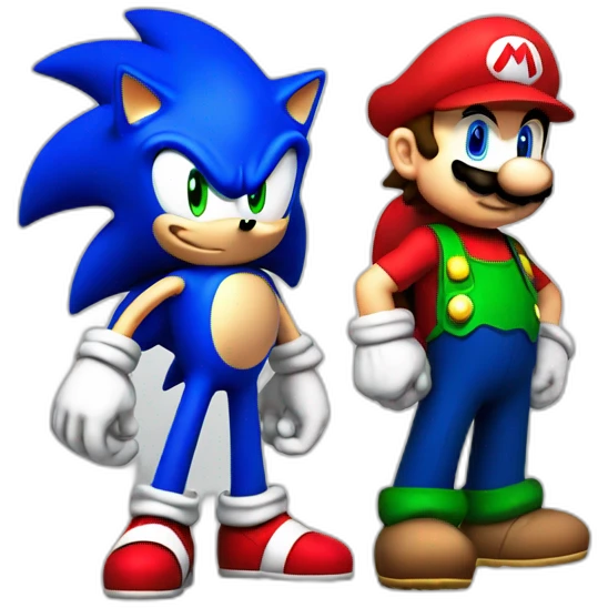 sonic and mario emoji