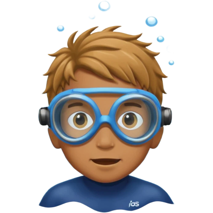 Underwater boy emoji