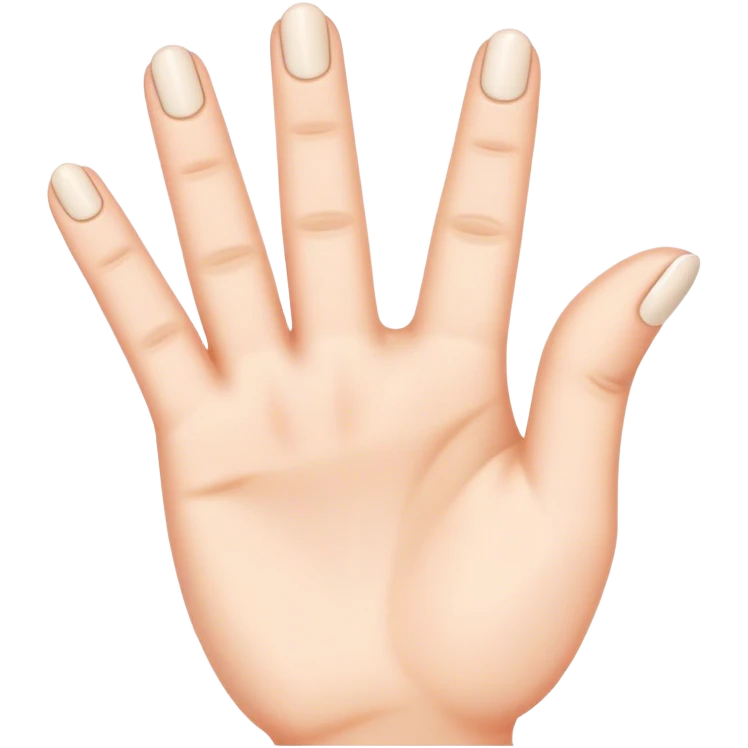 Three fingers emoji
