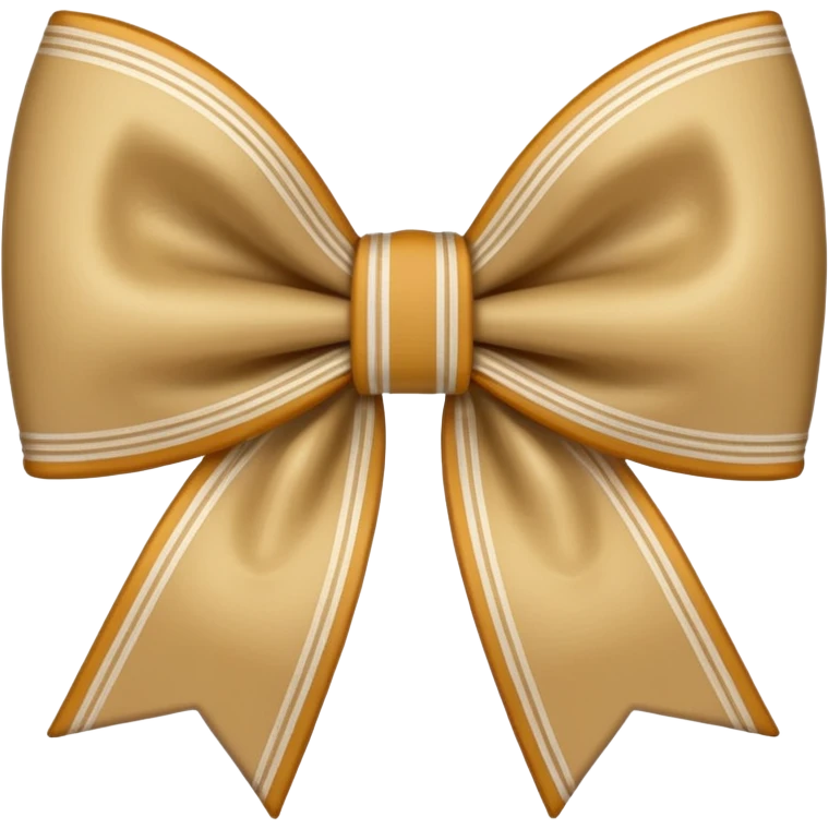 Beige Plaid Bow emoji