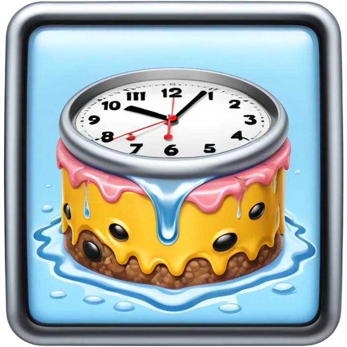 surreal dali style melting spam  watch landscape emoji