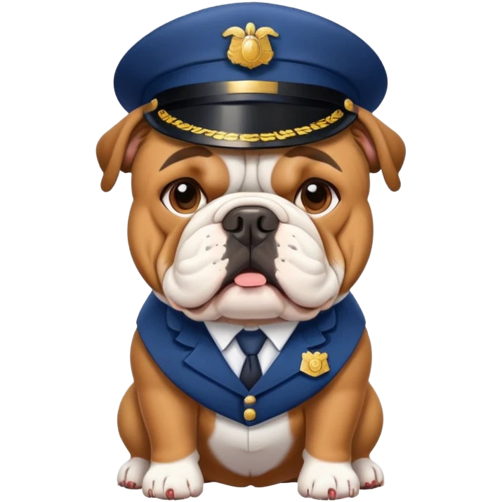 English bulldog postman emoji