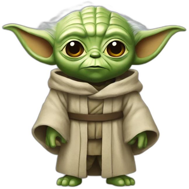 Yoda qui rigole  emoji