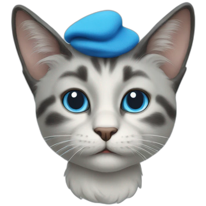 Smurf cat emoji