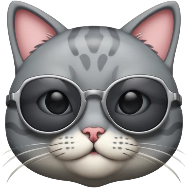 Cat wearing sunglasses emoji