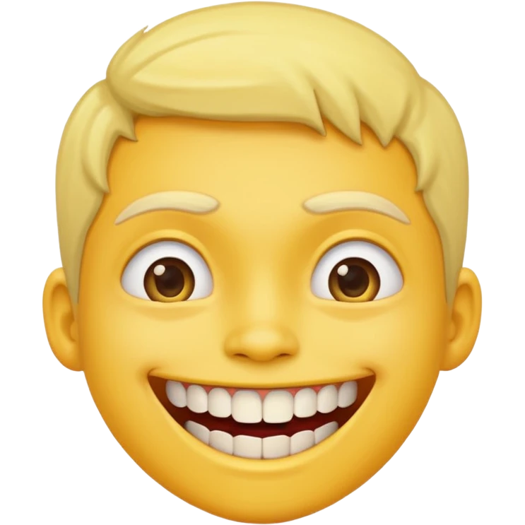 gap tooth stupid smile yellow emoji emoji