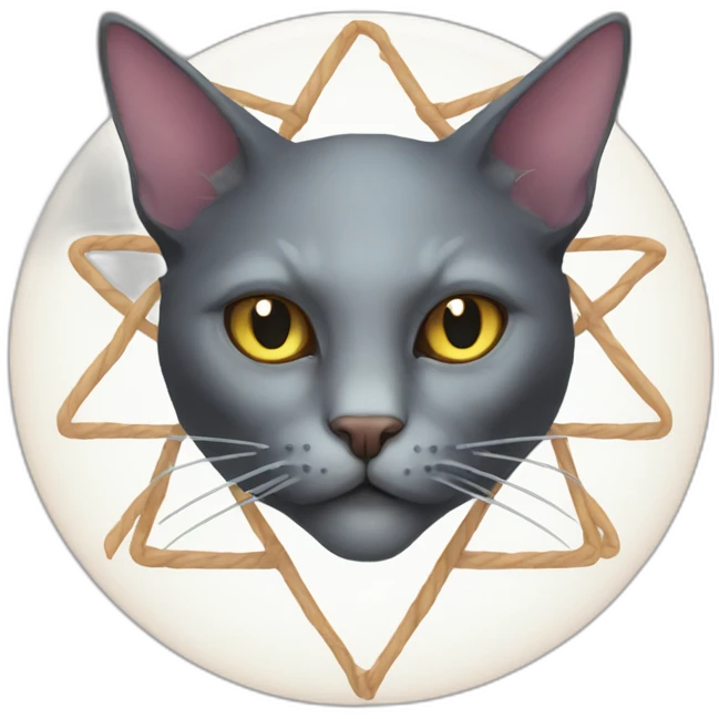 pentagram cat emoji