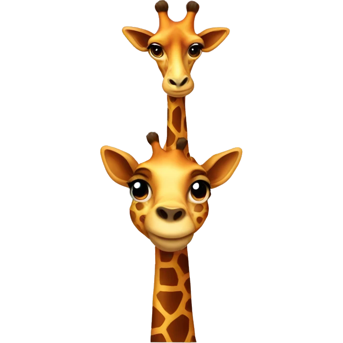Giraff with a bow emoji