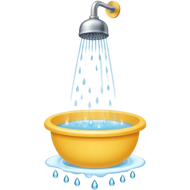 Hot shower  emoji