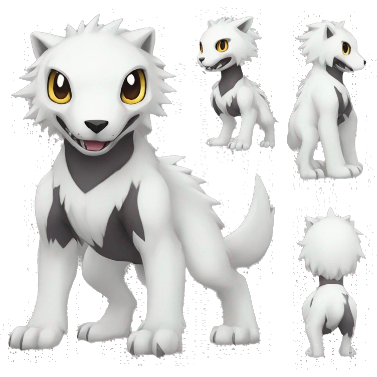  kawaii cool edgy Digimon-Fakemon-animal full body emoji