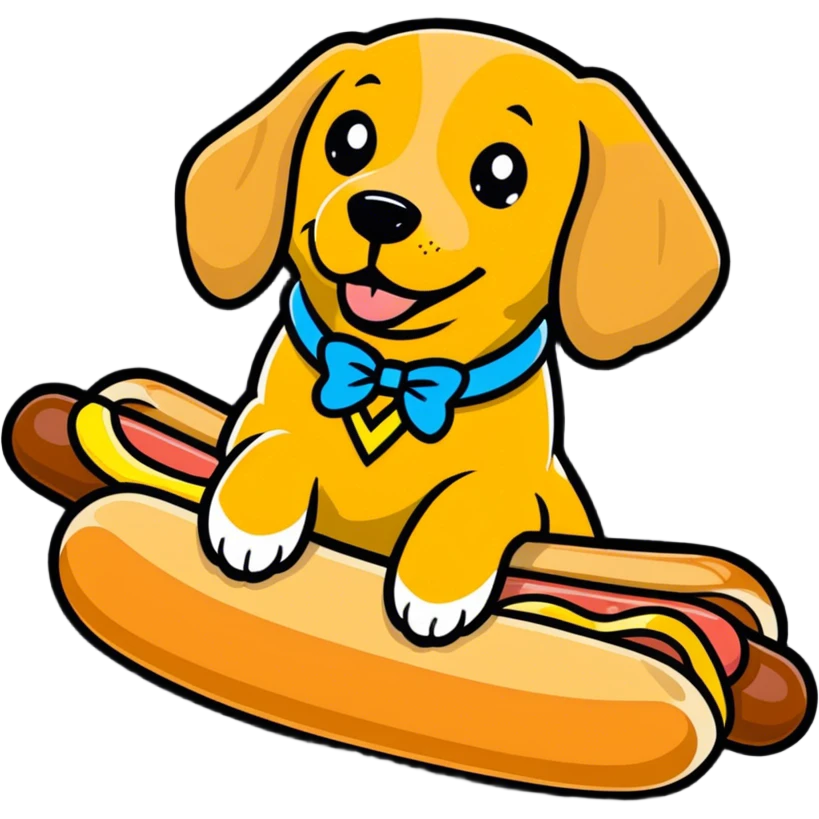 Winner dog in a hot dog bun  emoji