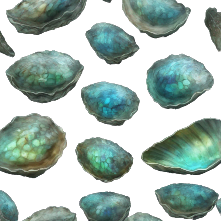 paua shell new zealand realistic emoji
