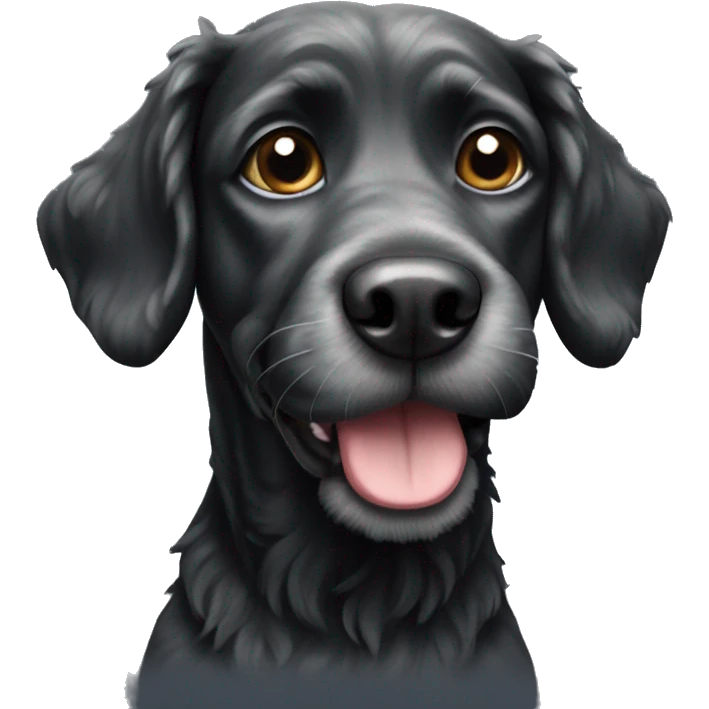 black doodle dog emoji