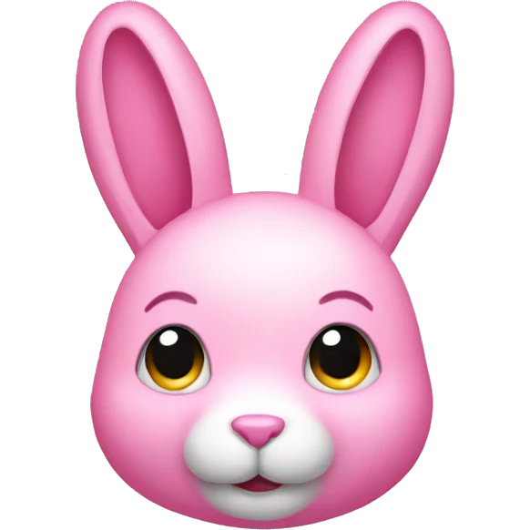 Pink rabbit  emoji