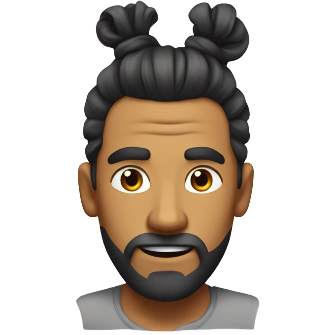 Cutting man bun off emoji