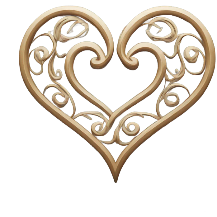 Heart and endless vector emoji