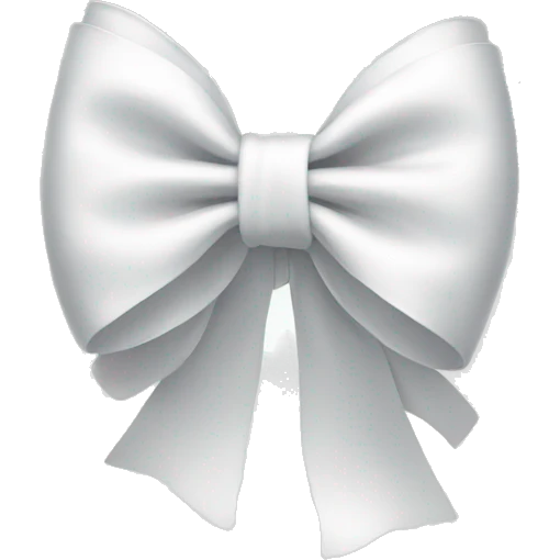 white bow emoji