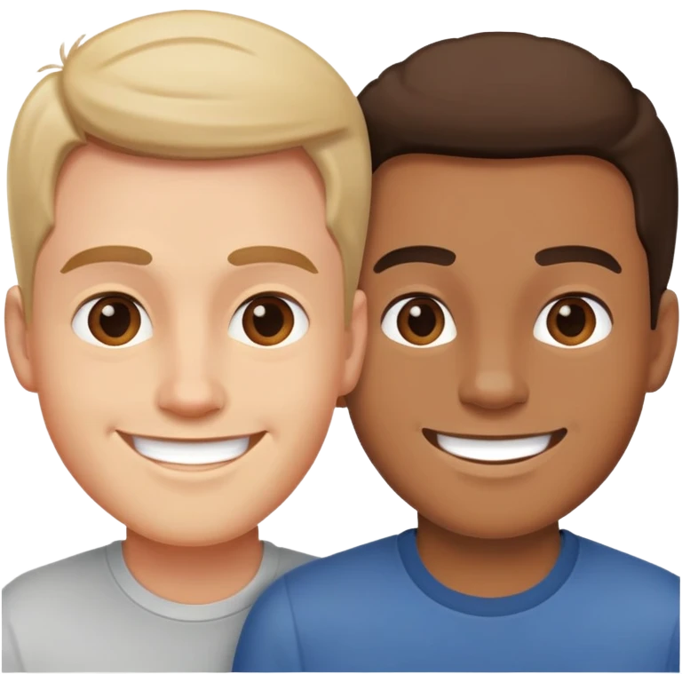two guys knowing each others emoji