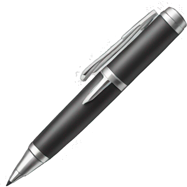 hand with pen emoji
