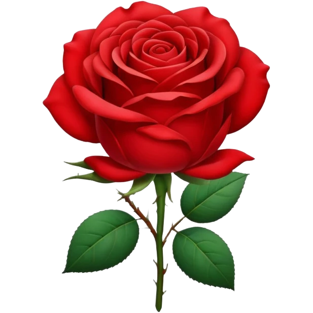 Une rose emoji
