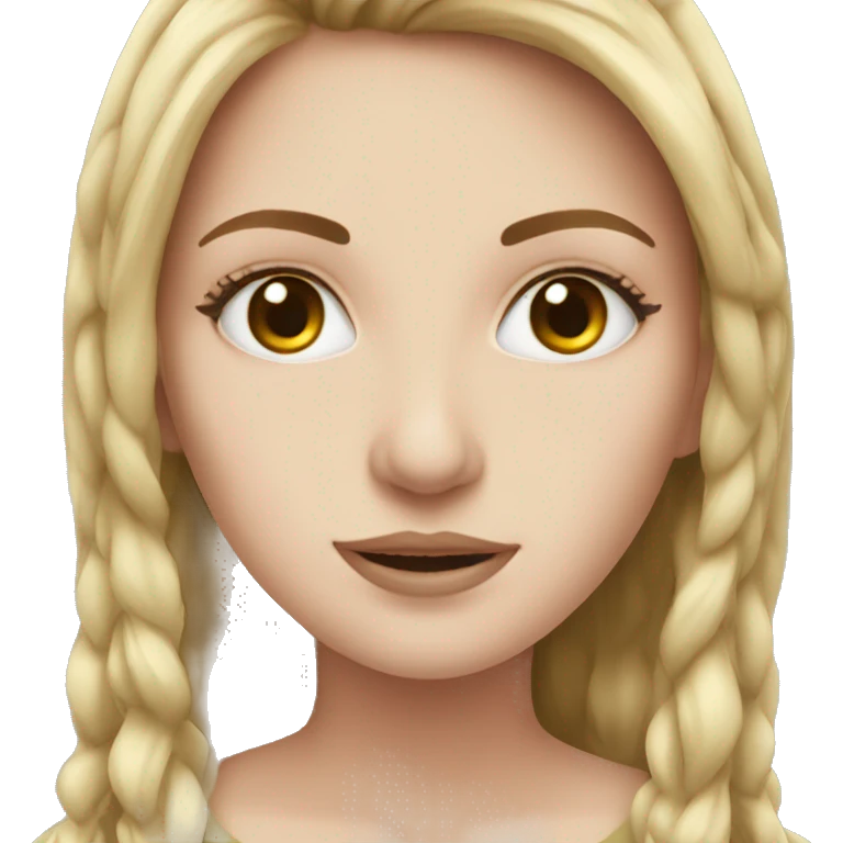 white girl with the speaker emoji