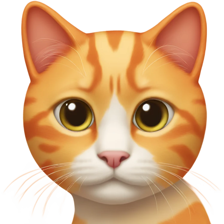 Orange sherbert cat emoji