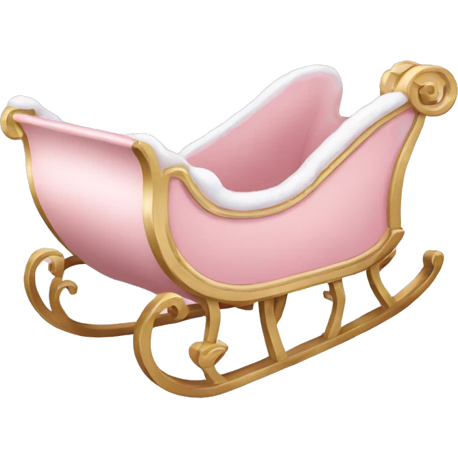 pale pink sleigh emoji
