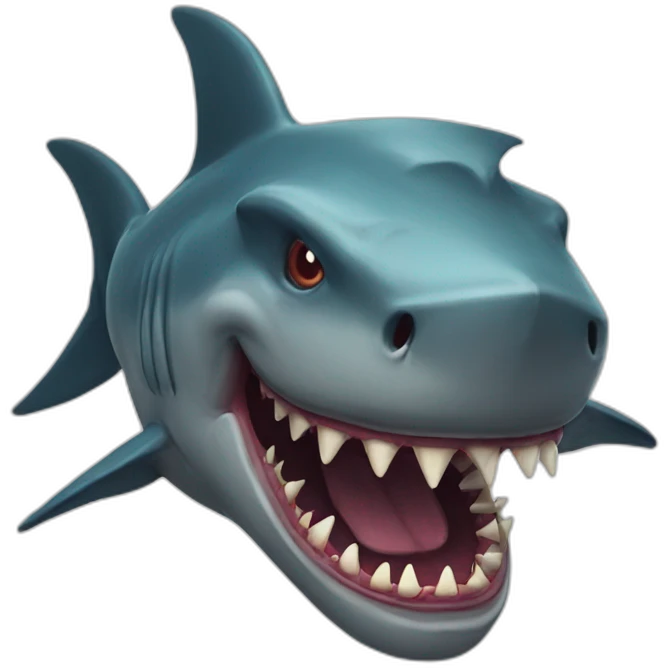 shark demon emoji