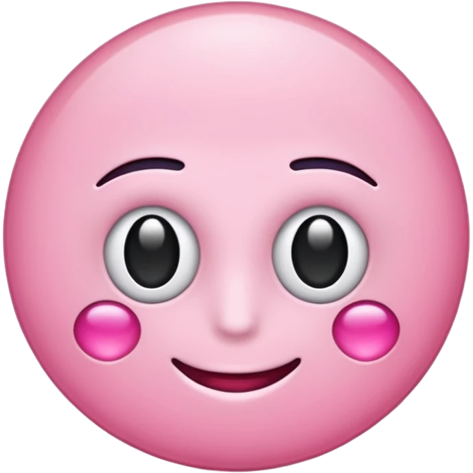 Um sol na cor rosa emoji