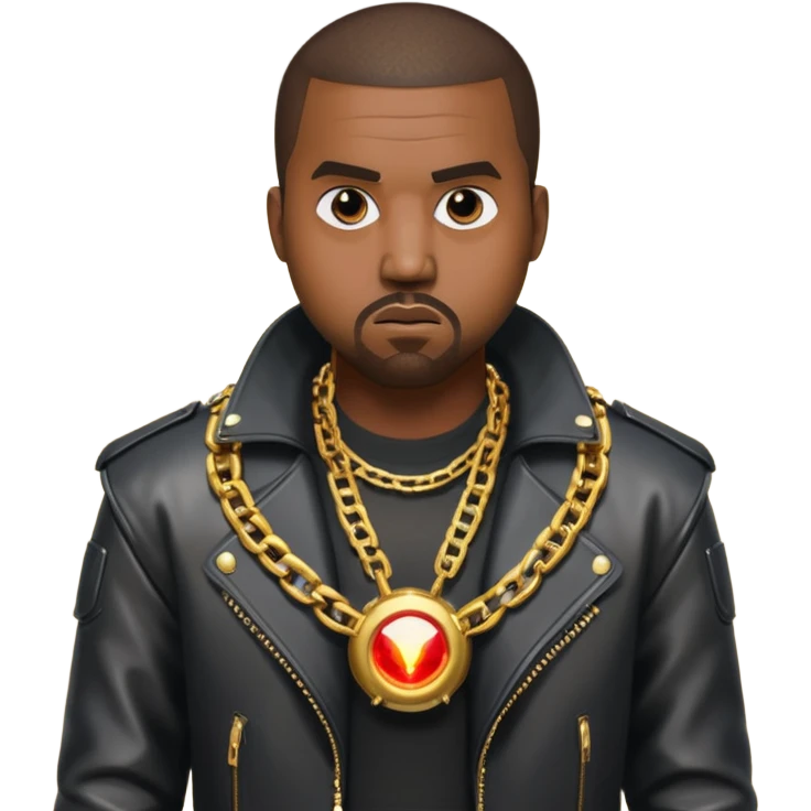 kanye west fights evil ai robot emoji