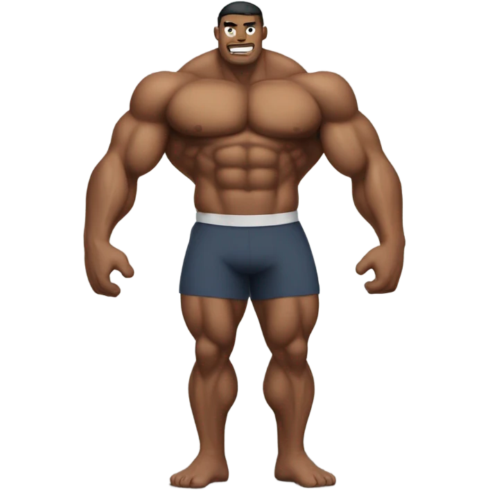 bum with muscles  emoji