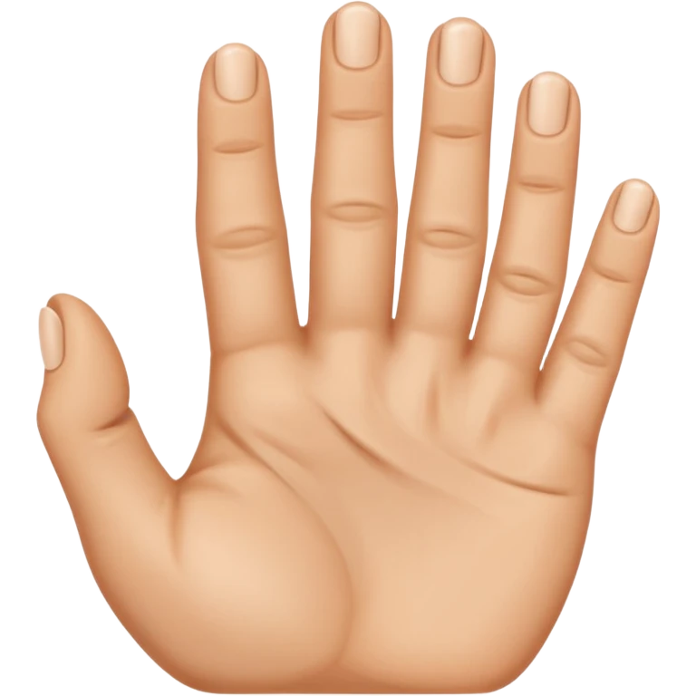 I want like a sign with my hand a hand with the third finger and the forth I want theme on and the others off emoji