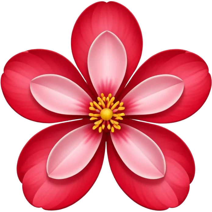 red 5-petal sakura emoji