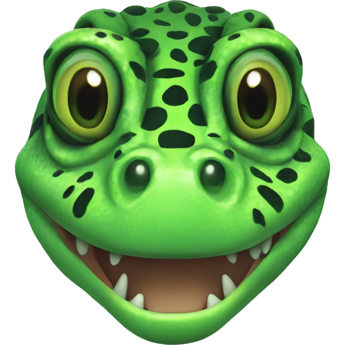 Green Gila Monster Head emoji