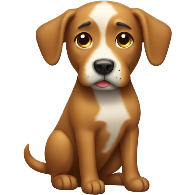 Dog pooping emoji