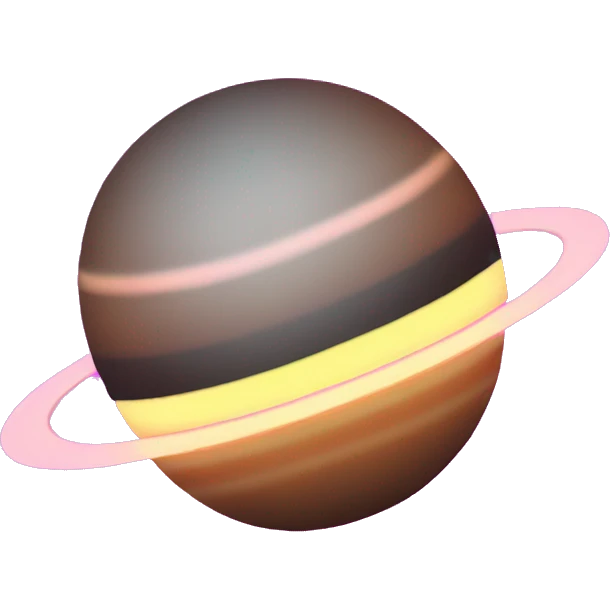 Saturn Neon emoji
