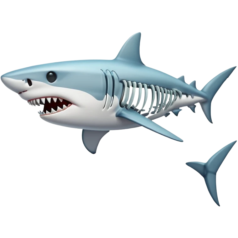 Shark skeleton emoji