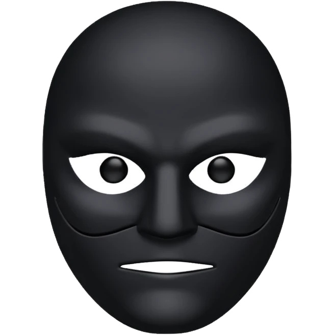 black mask  emoji
