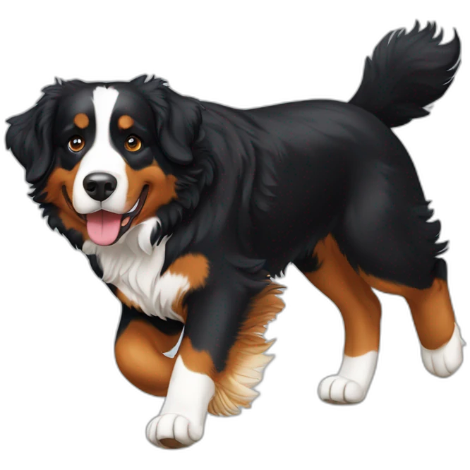 bernese mountain dog agility emoji