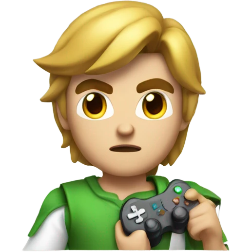 Link playing video games emoji