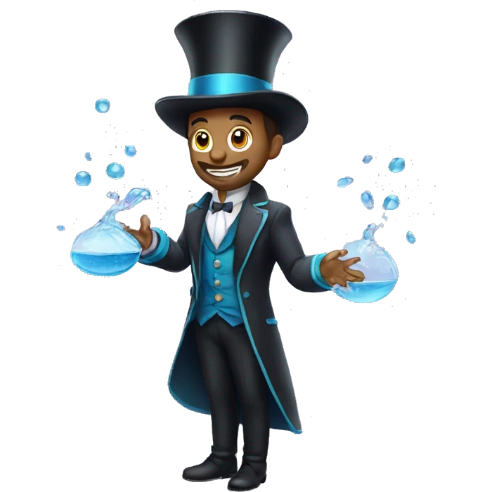 A magician who can control water  emoji