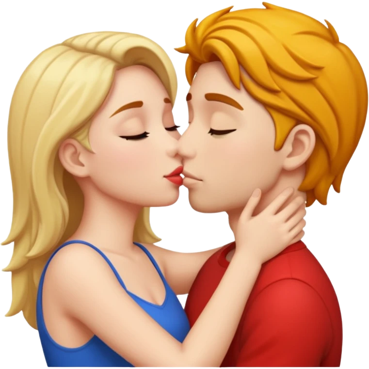 Novios besándose emoji