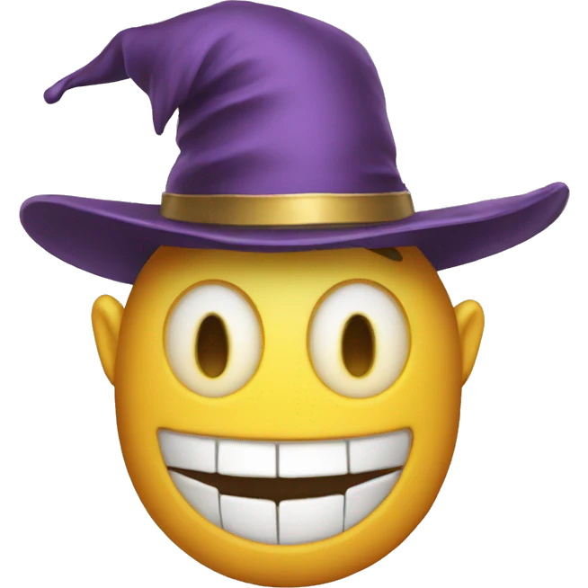 A clow with a hat emoji