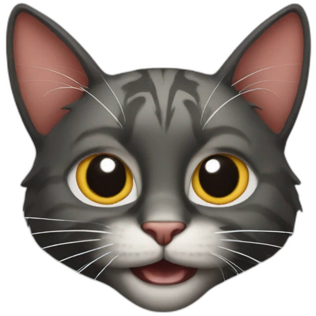 Spiderman as a cat emoji