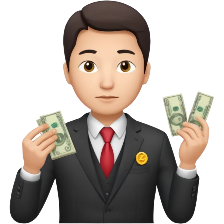 кыргызский бизнесмен считающий деньги emoji