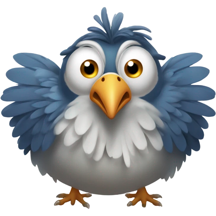 Very sick bird, AMERICA  emoji